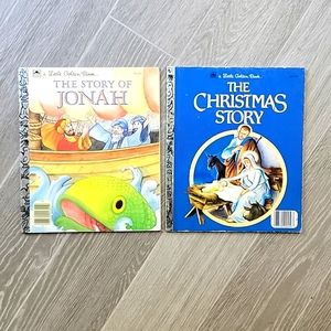 Vintage Little Golden Books Jonah and The Christmas Story